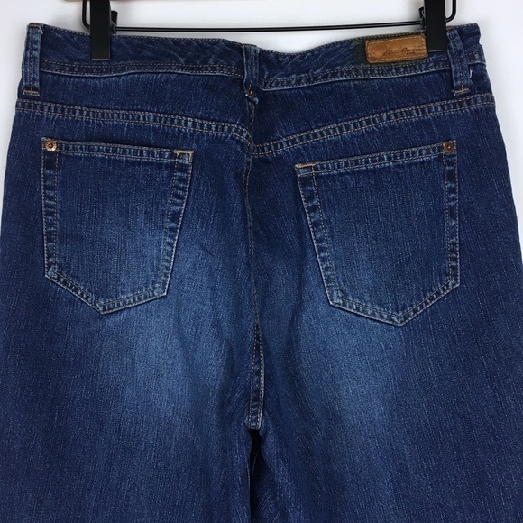 EDDIE BAUER Jeans Flannel Lined Natural Fit High Rise 100% Cotton Purple Plaid 8 - Picture 6 of 14